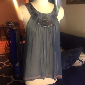 SAIVANA sheer blouse size large